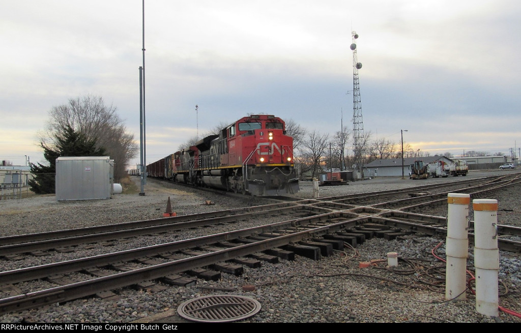 The second north bound train of the day....